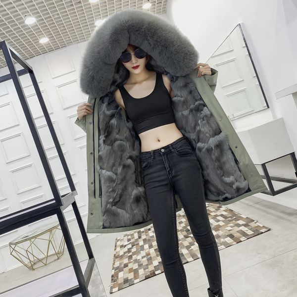 2019 real fur parka winter jacket women natural fur coat long parka thick warm streetwear casual detachable waterproof, Black
2019 real fur parka winter jacket women natural fur coat long parka thick warm streetwear casual detachable waterproof, Black
