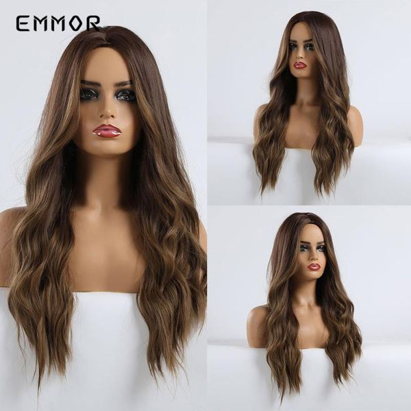 emmor 24 inches long synthetic water wave brown hair wigs heat resistant daily hair wigs for black/white women
emmor 24 inches long synthetic water wave brown hair wigs heat resistant daily hair wigs for black/white women