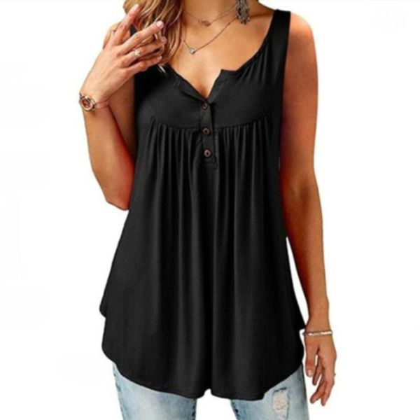 summer fashion women vest tunic button up ruffle edge casual party solid ladies cotton blend v neck, White
summer fashion women vest tunic button up ruffle edge casual party solid ladies cotton blend v neck, White