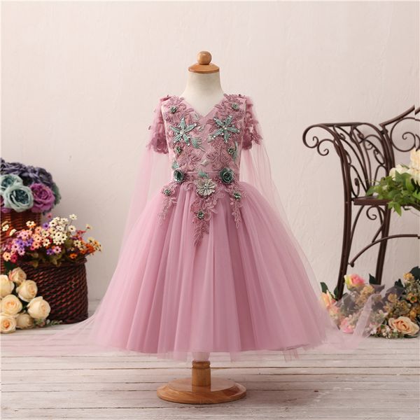 2020 real sample children pink tulle appliqued beading flower girl dress princess ball gown birthday performance clothes, Red;yellow
2020 real sample children pink tulle appliqued beading flower girl dress princess ball gown birthday performance clothes, Red;yellow