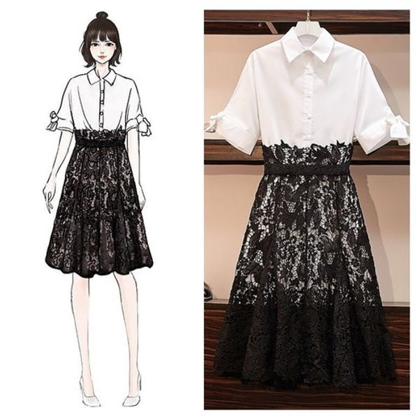 a-line lace high waist twinset single breasted high waist casual damen zweiteiler korean plus size women clothes, White
a-line lace high waist twinset single breasted high waist casual damen zweiteiler korean plus size women clothes, White