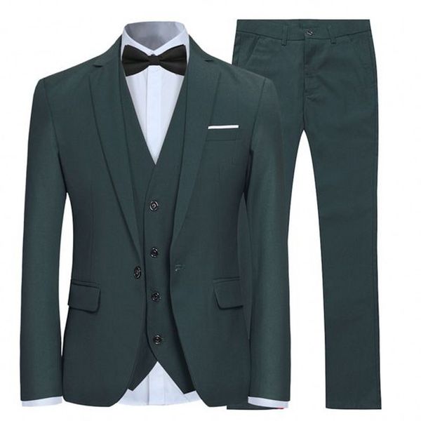 new fashion green groom tuxedos slim fit one button groomsmen blazer formal wedding suits prom suit (jacket+pants+vest+tie), Black;gray
new fashion green groom tuxedos slim fit one button groomsmen blazer formal wedding suits prom suit (jacket+pants+vest+tie), Black;gray