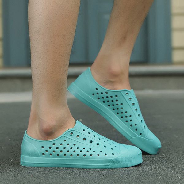 casual summer man lovers beach sandals hollow jelly garden breathable hole cutout slip on cool flat shoes sandalias mujer, Black
casual summer man lovers beach sandals hollow jelly garden breathable hole cutout slip on cool flat shoes sandalias mujer, Black