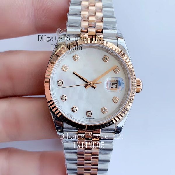 10 style ew factory diamond watch 126233 36mm president date two tone gold cal.3235 movement automatic womens watches, Slivery;brown
10 style ew factory diamond watch 126233 36mm president date two tone gold cal.3235 movement automatic womens watches, Slivery;brown
