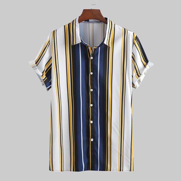 feitong men shirt summer fashion striped printed casual turn-down collar lapel print short sleeve shirt blusa male, White;black
feitong men shirt summer fashion striped printed casual turn-down collar lapel print short sleeve shirt blusa male, White;black
