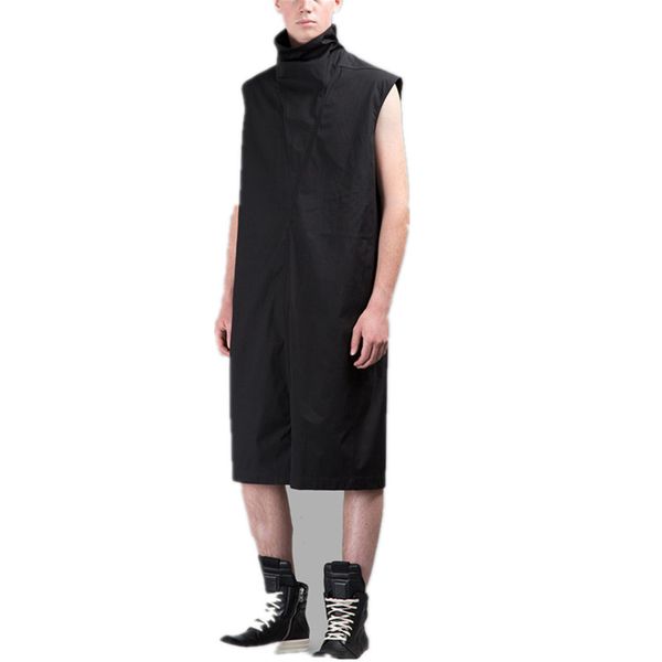 men's tracksuits trendy male hairdresser europe and america dark style black jumpsuit personality stand collar loose overalls, Gray
men's tracksuits trendy male hairdresser europe and america dark style black jumpsuit personality stand collar loose overalls, Gray
