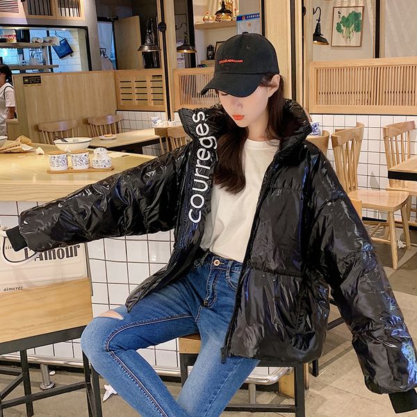 causal glossy down parkas women winter jacket cotton padded warm thicken stand collar ladies short coats down parkas, Black
causal glossy down parkas women winter jacket cotton padded warm thicken stand collar ladies short coats down parkas, Black
