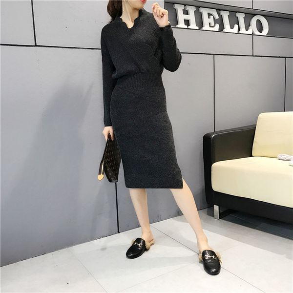 women's sweaters sweater dress 2021 winter arrive full sleeve slim soli thick long women pullovers mn778, White;black
women's sweaters sweater dress 2021 winter arrive full sleeve slim soli thick long women pullovers mn778, White;black