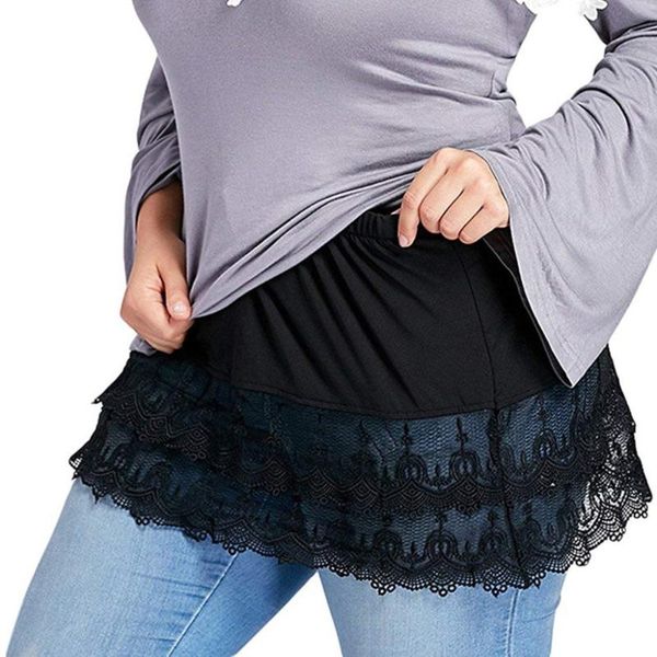 women's layered layered lace trim side extension pants party daily entertainment family half body beach large size skirt newbb4, Black
women's layered layered lace trim side extension pants party daily entertainment family half body beach large size skirt newbb4, Black