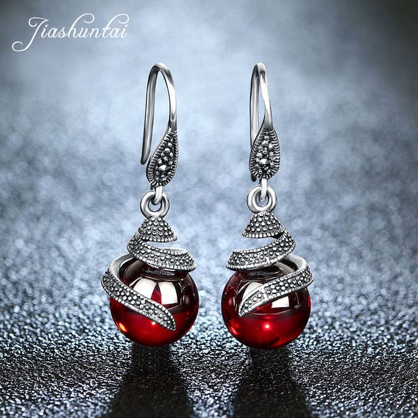 jiashuntai 100% 925 серебра гранат серьга для женщин ретро красного рубин gemstone круглых падений серебряных серег ювелирных подарков cj191, Golden
jiashuntai 100% 925 серебра гранат серьга для женщин ретро красного рубин gemstone круглых падений серебряных серег ювелирных подарков cj191, Golden
