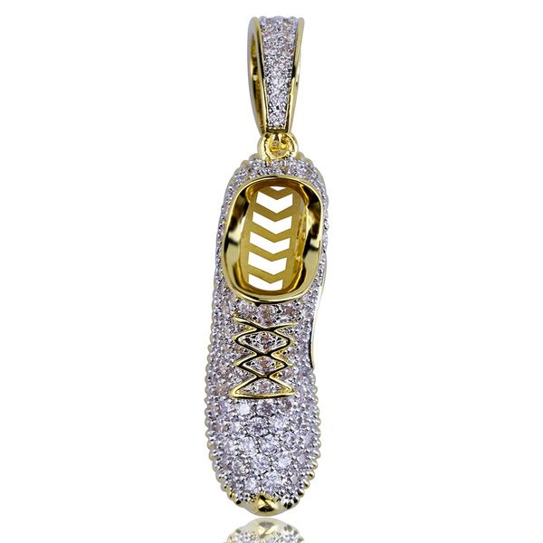 wholesale- european and american shoes, hip hop pendant jewelry, gold plated zircon men's necklace, Silver 
wholesale- european and american shoes, hip hop pendant jewelry, gold plated zircon men's necklace, Silver