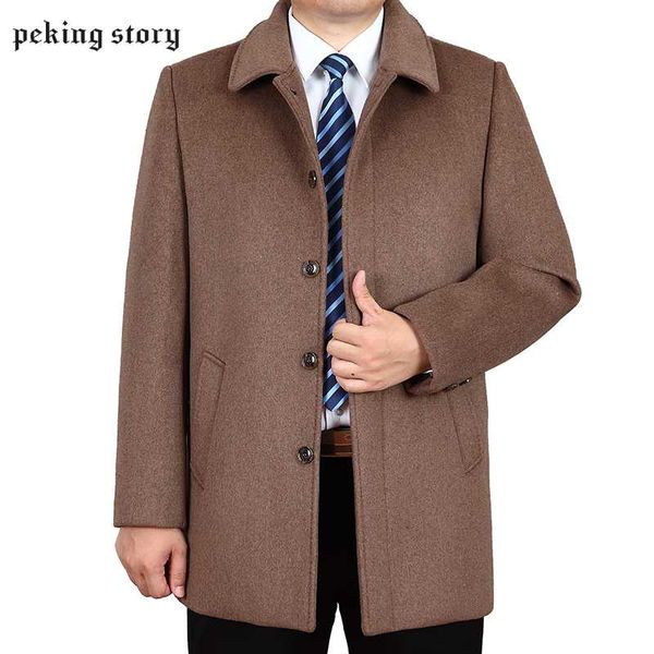 peking story men casual style winter wool jacket men solid color woolen jackets overcoat male warm single breasted overcoat, Black
peking story men casual style winter wool jacket men solid color woolen jackets overcoat male warm single breasted overcoat, Black