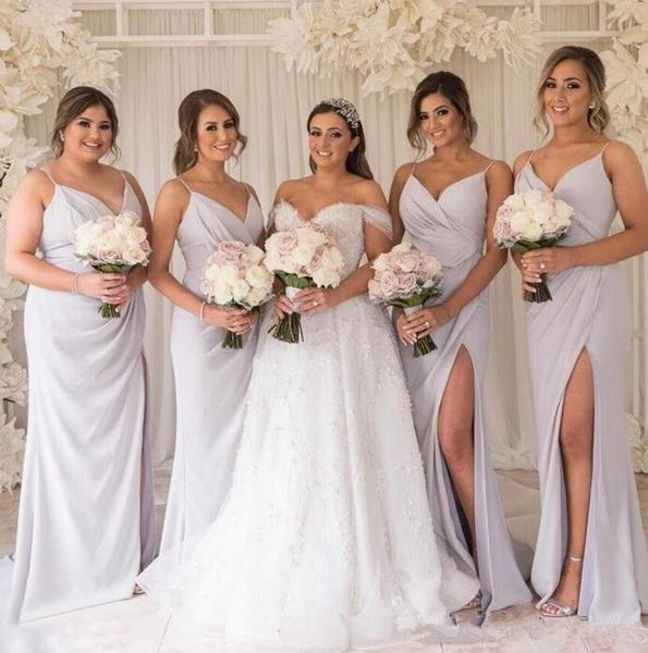 long bridesmaid dresses deep v neck empire split side floor length spaghetti beach chiffon boho wedding guest dresses m75, White;pink
long bridesmaid dresses deep v neck empire split side floor length spaghetti beach chiffon boho wedding guest dresses m75, White;pink