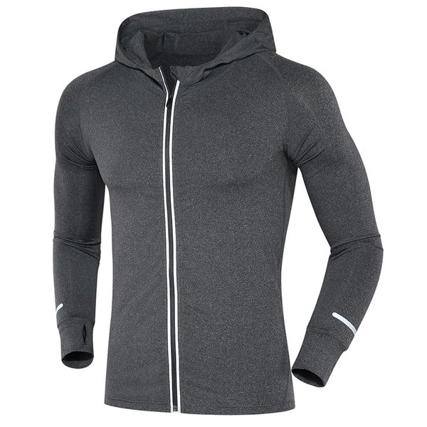new reflective zipper elastic running jacket men's basketball yoga gym fitness hooded jacket breathable sports coat for men, Black;red
new reflective zipper elastic running jacket men's basketball yoga gym fitness hooded jacket breathable sports coat for men, Black;red