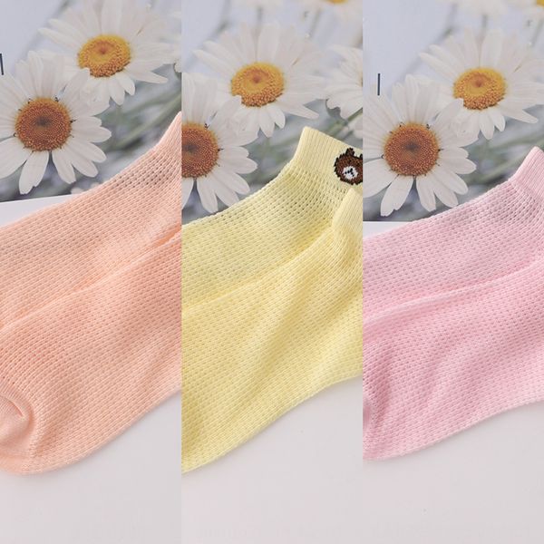 summer 2020 cartoon bear socks cotton boat socks card stockings ultra-thin breathable mesh hollow cotton boat stockings female, Pink;yellow
summer 2020 cartoon bear socks cotton boat socks card stockings ultra-thin breathable mesh hollow cotton boat stockings female, Pink;yellow