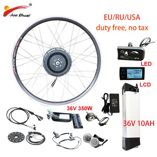 eu ru duty no tax 36v 350w ebike kit 36v10ah lithium battery ebike electric bike conversion kit front rear hub motor wheel, Silver;blue
eu ru duty no tax 36v 350w ebike kit 36v10ah lithium battery ebike electric bike conversion kit front rear hub motor wheel, Silver;blue