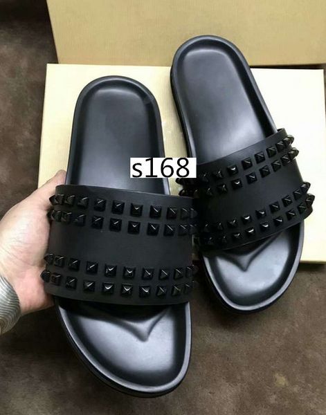 donna studded designer willow nails soft bottom rubber slippers men nail shoes flat slipperswith boxs, Black
donna studded designer willow nails soft bottom rubber slippers men nail shoes flat slipperswith boxs, Black