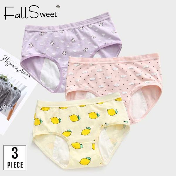 women's panties fallsweet 3 pcs/lot women period cotton cute leak proof underwear low waist health l xl briefs, Black;pink
women's panties fallsweet 3 pcs/lot women period cotton cute leak proof underwear low waist health l xl briefs, Black;pink