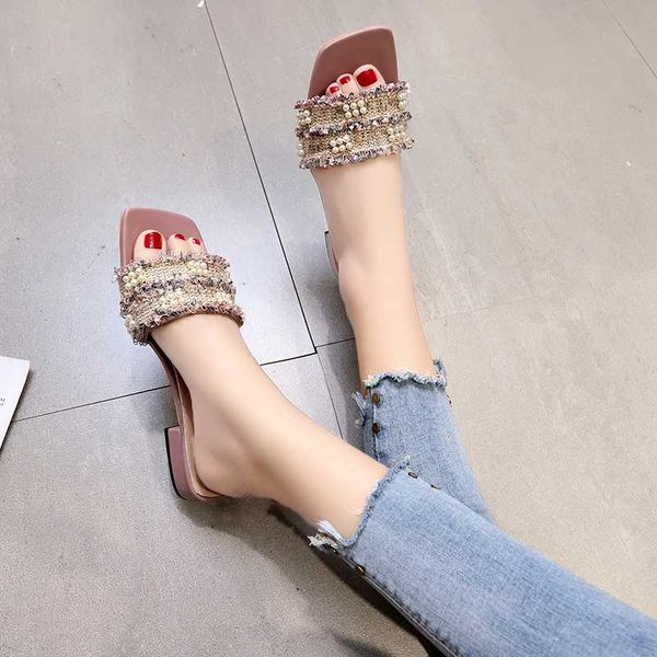 low heel slippers women shoes summer sweet pearl slippers women open toe slides outdoor casual vacation beach slides 2020 new, Black
low heel slippers women shoes summer sweet pearl slippers women open toe slides outdoor casual vacation beach slides 2020 new, Black