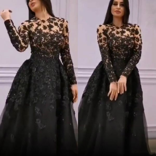 black lace beaded 2019 african evening dresses sheer neck a line long sleeves prom dresses vintage formal party bridesmaid pageant gowns, Black;red
black lace beaded 2019 african evening dresses sheer neck a line long sleeves prom dresses vintage formal party bridesmaid pageant gowns, Black;red