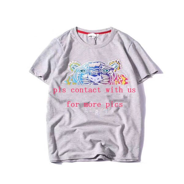 20s summer t shirts for men tiger head letter embroidery t shirt mens clothing short sleeve tshirt women clothes s-2xl, White;black
20s summer t shirts for men tiger head letter embroidery t shirt mens clothing short sleeve tshirt women clothes s-2xl, White;black