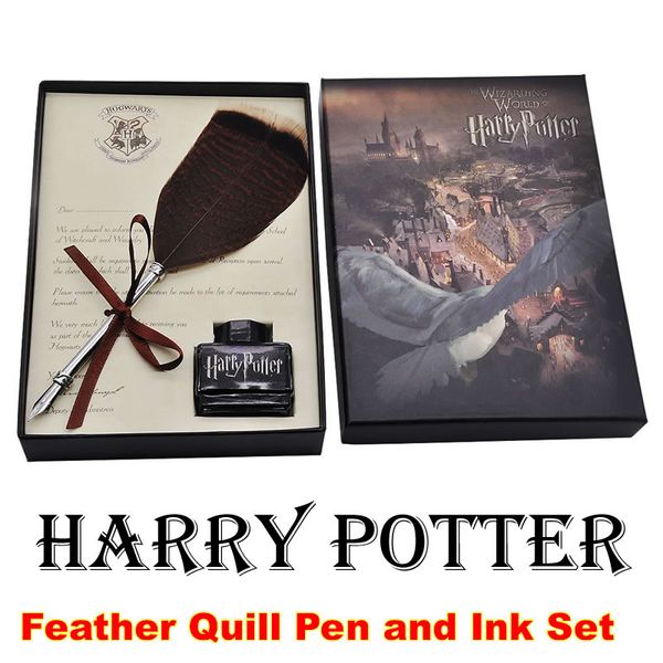 harry potter feather quill pen set calligraphy dip pen set with pen & ink gift set for fans gifts, Black;red
harry potter feather quill pen set calligraphy dip pen set with pen & ink gift set for fans gifts, Black;red