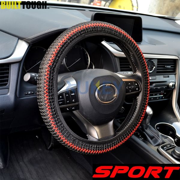 black w/red sport 38cm diy auto car steering wheel cover summer helper cool steering covers car-styling accessorie ice silk
black w/red sport 38cm diy auto car steering wheel cover summer helper cool steering covers car-styling accessorie ice silk
