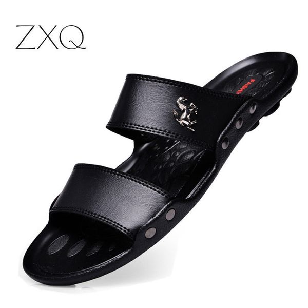 sandals men shoes summer slippers men pu leather sandals black beach slippers sandalias hombre chausson homme, Blue;gray
sandals men shoes summer slippers men pu leather sandals black beach slippers sandalias hombre chausson homme, Blue;gray