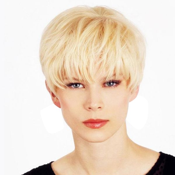 natural short straight wigs human hair full cosplay wig with bangs for women, Black
natural short straight wigs human hair full cosplay wig with bangs for women, Black