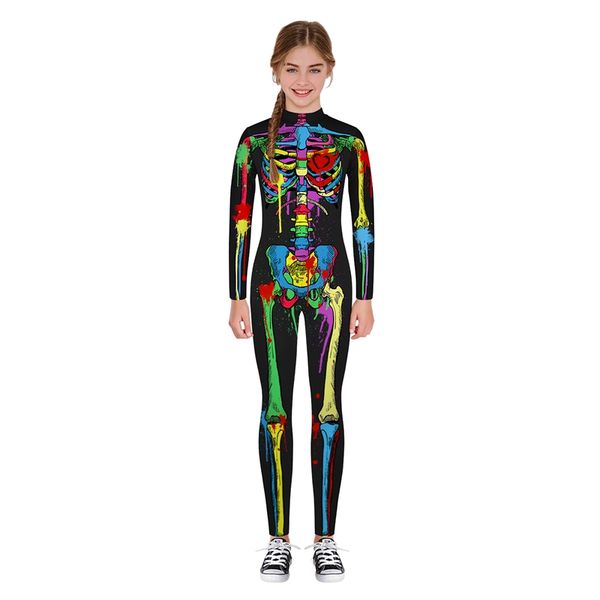 skeleton 3d printed children teens jumpsuits patchwork skull print bodysuits skinny standing collar girls boys long sleeve rompers, Blue
skeleton 3d printed children teens jumpsuits patchwork skull print bodysuits skinny standing collar girls boys long sleeve rompers, Blue