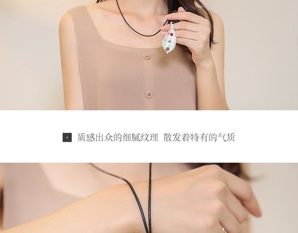 New Original Vintage Necklace Fashion 100 sets of long leaf color beans girls jewelry necklace cotton hemp Pendant Chain
New Original Vintage Necklace Fashion 100 sets of long leaf color beans girls jewelry necklace cotton hemp Pendant Chain