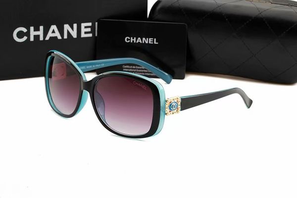 

Brand de igner ungla e fa hion evidence un gla e eyewear for men women un new gla e gafa 13 chanel with ca e box, White;black