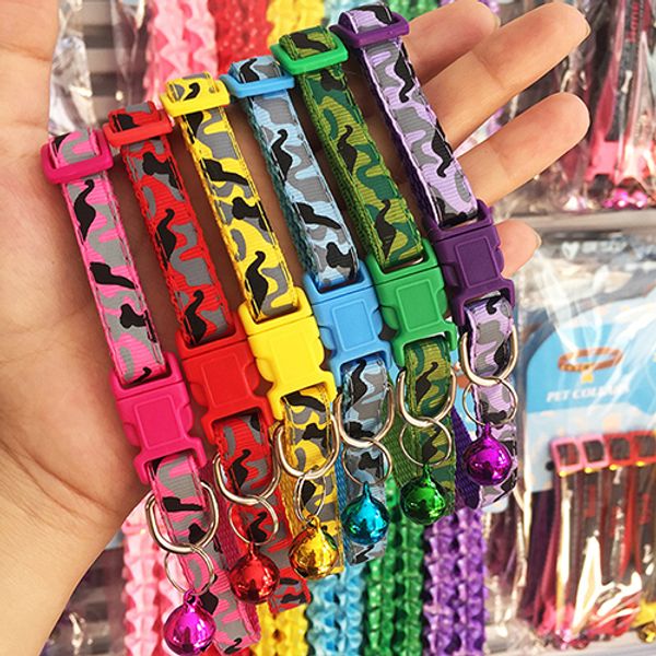 6pcs/set colorful pet dog collar camouflage collar polyester adjustable for puppy kitten
6pcs/set colorful pet dog collar camouflage collar polyester adjustable for puppy kitten