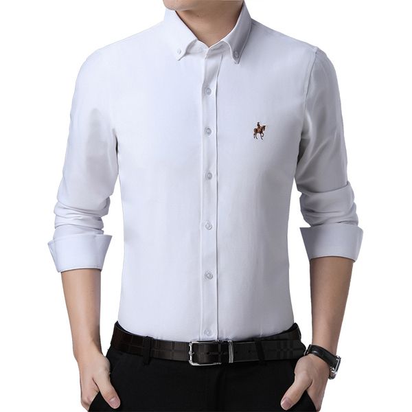 new men's embroidered oxford spin long sleeve plus size shirt korean casual shirt bc62, White;black
new men's embroidered oxford spin long sleeve plus size shirt korean casual shirt bc62, White;black