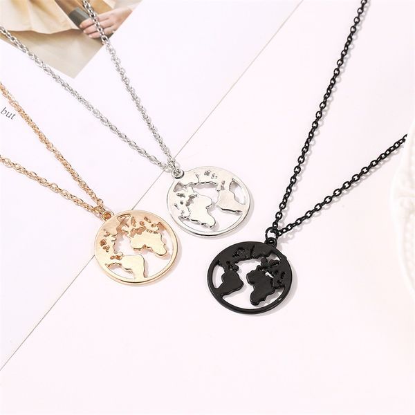 necklaces simple jewelry womans geometric necklace ladies round map pendant chain lovers gold color trendy korean alloy collares, Silver
necklaces simple jewelry womans geometric necklace ladies round map pendant chain lovers gold color trendy korean alloy collares, Silver