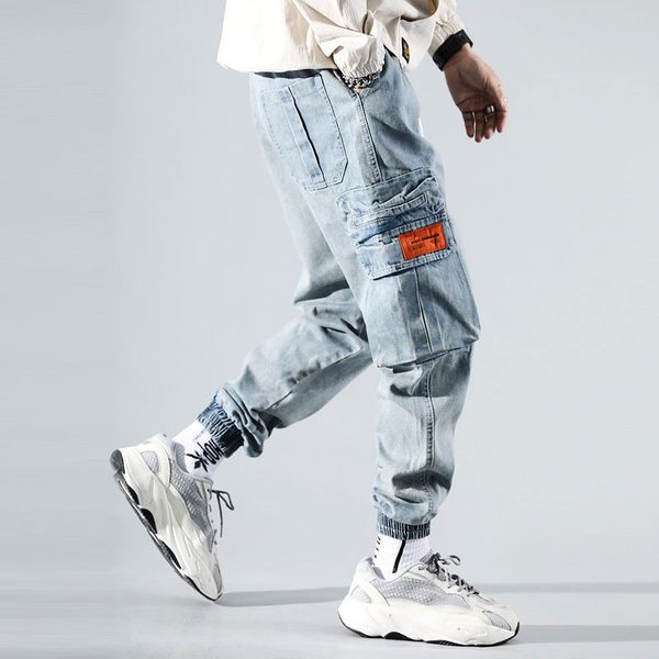 japanese style fashion men jeans retro blue loose fit denim cargo pants slack bottom multi pockets joggers hip hop jeans men
japanese style fashion men jeans retro blue loose fit denim cargo pants slack bottom multi pockets joggers hip hop jeans men