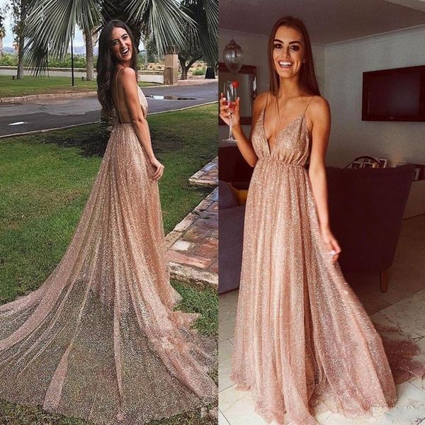 stunning sequins prom dresses long spaghetti straps deep v neck backless evening gowns cocktail party dress beach wear, Black
stunning sequins prom dresses long spaghetti straps deep v neck backless evening gowns cocktail party dress beach wear, Black