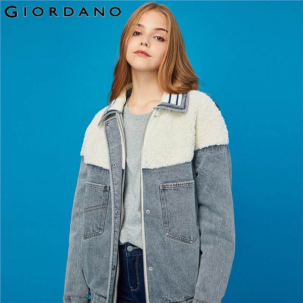 giordano women jackets polyester berber collage denim quilted jacket cotton turn down collar pockets chaqueta mujer 91379202, Black
giordano women jackets polyester berber collage denim quilted jacket cotton turn down collar pockets chaqueta mujer 91379202, Black