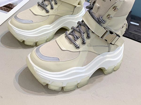 2019 paris fashion week designer brand vintage high-gang mesh the bottom of the thick dirty chaussures women men sneakers canvas shoes, Black
2019 paris fashion week designer brand vintage high-gang mesh the bottom of the thick dirty chaussures women men sneakers canvas shoes, Black