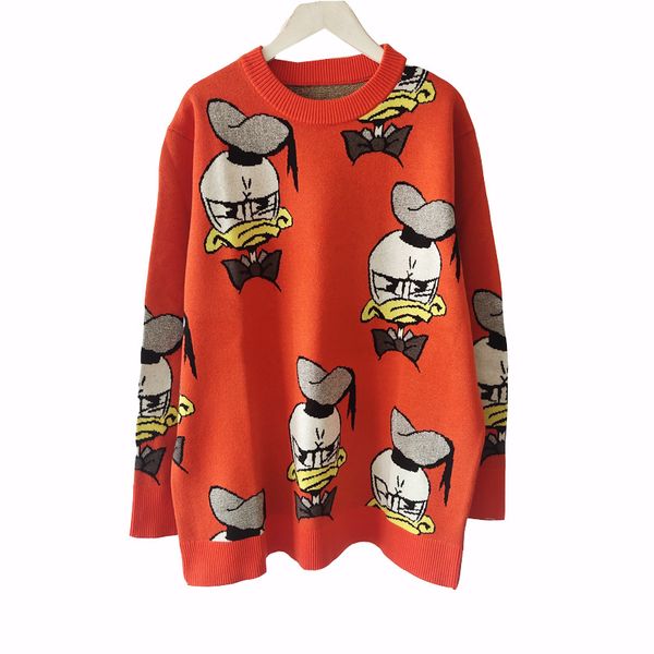 women's sweater 2020 spring women's round neck fashion trend jacquard cartoon long-sleeved pullover sweater in the long section sz, White;black
women's sweater 2020 spring women's round neck fashion trend jacquard cartoon long-sleeved pullover sweater in the long section sz, White;black