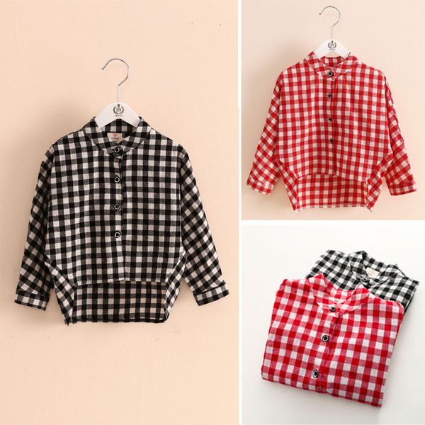 girls blouse 2018 autumn spring 2-10 years children's clothing black red single breasted long sleeve kids baby girl plaid shirt, White;black
girls blouse 2018 autumn spring 2-10 years children's clothing black red single breasted long sleeve kids baby girl plaid shirt, White;black