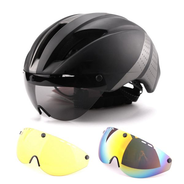 time trial cycling helmet with lens glasses goggles road aero bike helmet women size m/l race man bicycle equipment
time trial cycling helmet with lens glasses goggles road aero bike helmet women size m/l race man bicycle equipment