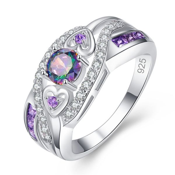 dropshipping fashion women wedding jewelry oval heart design multicolor & purple white cz silver 925 ring size 6 7 8 9
dropshipping fashion women wedding jewelry oval heart design multicolor & purple white cz silver 925 ring size 6 7 8 9