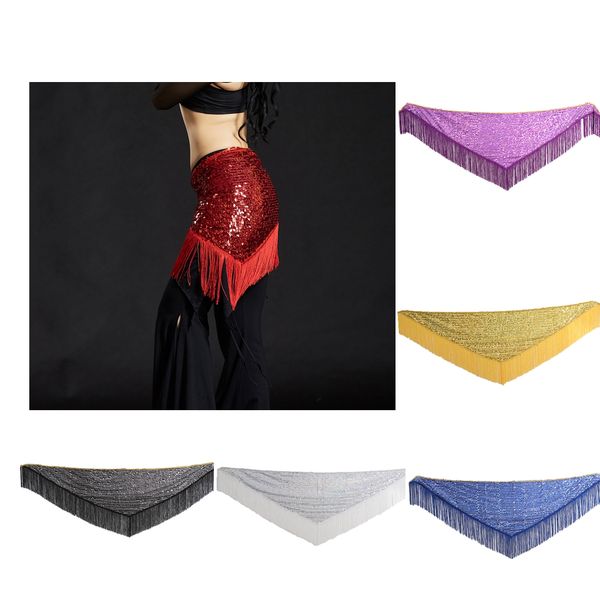 belly dance hip scarf shining sequins scarves with tassel dance hip wraps accessories, Black;red
belly dance hip scarf shining sequins scarves with tassel dance hip wraps accessories, Black;red