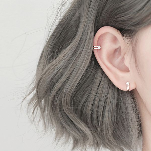 sweet simple style silver color star earring 925 meteor temperament no ear hole ear clip on earring for girl women jewelry, Golden;silver
sweet simple style silver color star earring 925 meteor temperament no ear hole ear clip on earring for girl women jewelry, Golden;silver