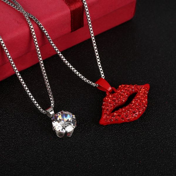 new fashion women's lovely lips pendant rhinestone long sweater box chain necklace jewelry crystal pendants necklaces
new fashion women's lovely lips pendant rhinestone long sweater box chain necklace jewelry crystal pendants necklaces