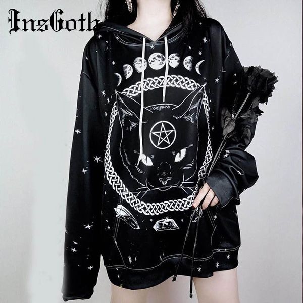 insgoth women hoodie gothic hip hop cat printed loose black hooded oversize female sweatshirt pullover streetwear lady hoodies
insgoth women hoodie gothic hip hop cat printed loose black hooded oversize female sweatshirt pullover streetwear lady hoodies