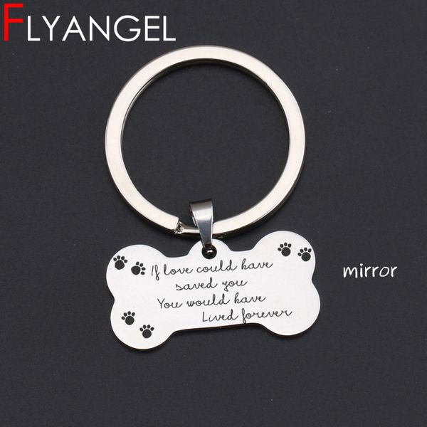 new design bone keychain engraved you would have live forever cute dog tag key holder for dog lover gifts, Silver
new design bone keychain engraved you would have live forever cute dog tag key holder for dog lover gifts, Silver