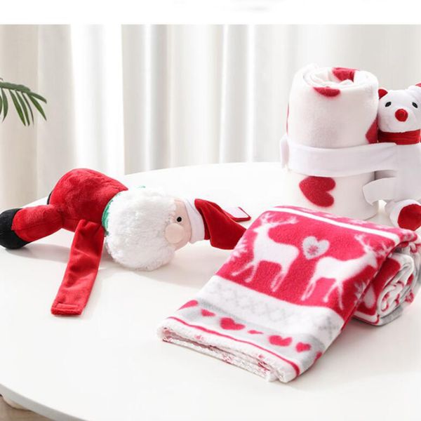 newborn blanket santa claus cartoon dog soft baby toddler blanket nursing
