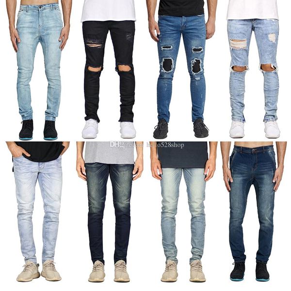 vintage holes jeans pants for men skinny hip hop rock ripped biker slim fit jean distressed trousers skateboard pencil pants, Blue
vintage holes jeans pants for men skinny hip hop rock ripped biker slim fit jean distressed trousers skateboard pencil pants, Blue